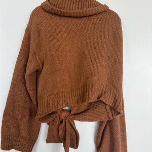 MAJORELLE Chestnut Knit Turtleneck Sweater